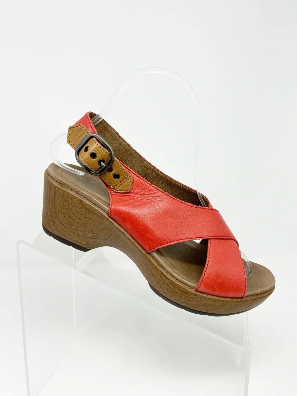 Dansko Jacinda Leather Crisscross Slingback Sandal